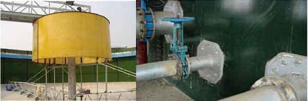 Résistance à la corrosion des réservoirs de stockage des eaux usées du réacteur vert EGSB 0
