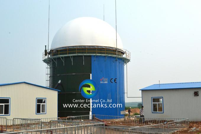 Réservoir de stockage de biogaz antiadhérence avec porte-gaz à membrane / réservoir de traitement des eaux usées 0