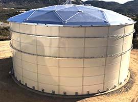 Un réservoir de verre fondu en acier pour un projet de traitement de l'eau agricole en Equateur 3