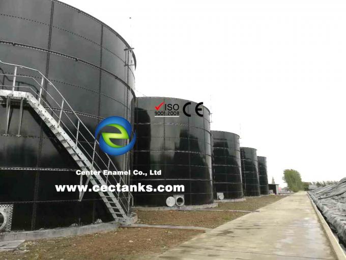 Over 2000m3 Glass-Fused-to-Steel Municipal Water Tanks with Aluminum Deck Roof