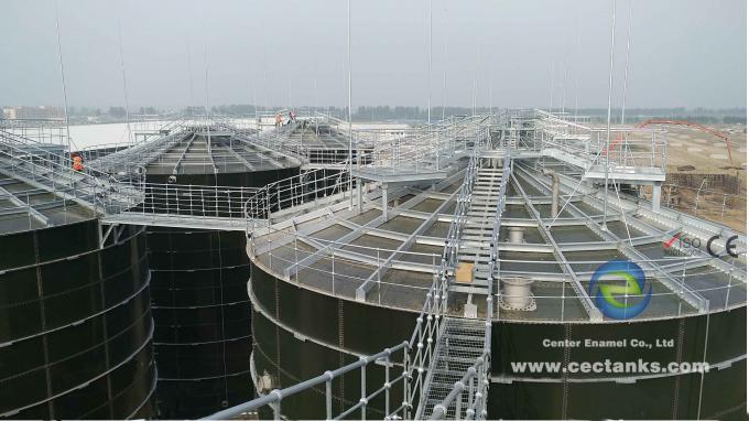 Enamel Coated Steel Dry Bulk Storage Silos With Excellent Corrosion Resistance