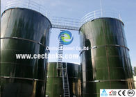 Réservoir d'acier boulonné revêtu pour l'eau industrielle / réservoir de débit par émail central avec norme OSHA