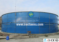 Réservoir de stockage de biogaz en acier boulonné revêtu de verre fondu dans le matériau du réservoir en acier