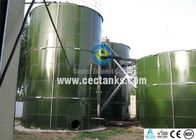 Réservoirs de stockage des eaux usées en acier revêtus d' émail SBR, réservoirs de stockage des eaux usées en acier boulonné