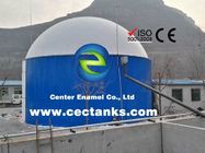 Réservoirs de grain en acier boulonné avec toit en aluminium couleur personnalisée