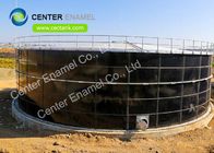 Réservoirs de stockage des eaux usées industrielles boulonnées en acier inoxydable avec toit à membrane 30000 gallons