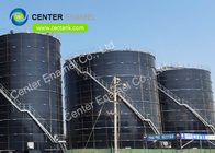 Centres émaillés en acier boulonné réservoirs d'eau d'incendie avec toits en aluminium