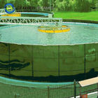 Réservoirs en acier fondu en verre vert foncé / réservoirs en acier fondu en émail central pour l' eau de mer