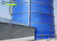 Réservoirs de stockage d'eau en acier revêtus de verre pour les usines de traitement des eaux usées au biogaz