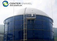 Réservoirs de stockage des eaux usées en acier boulonné dans le cadre d'un projet municipal de traitement des eaux usées