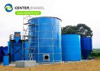 Réservoir de stockage de biogaz en acier boulonné à toit à membrane extensible