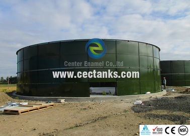 Réservoirs en acier fondu en verre de toit en dôme pour usine de traitement des eaux usées