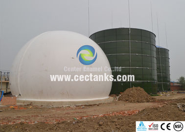 Réservoirs en acier boulonné vert foncé pour le digesteur et le processus de bioénergie