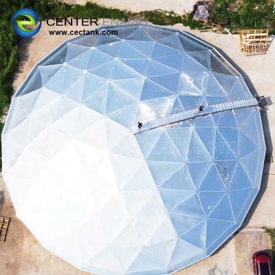 Dôme géodésique en aluminium fait sur commande pour des plantes aquatiques de l'eau et de déchets