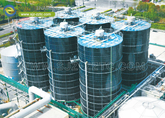 Projet de centrale de biogaz en acier fondu en verre pour projet de lixiviation des décharges