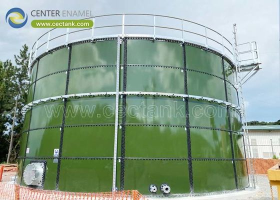 0.25 mm épaisseur réservoirs en acier fondu en verre dans les projets de traitement des eaux usées