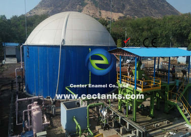 0.25 mm épaisseur de revêtement Système de stockage de biogaz avec PVC double membrane
