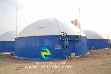 Réservoir de digestion anaérobie à double revêtement pour l'industrie du traitement des eaux usées / Réservoir en acier boulonné