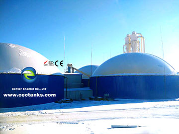 Réservoir de digestion anaérobie de verre fondu en acier pour projet de biogaz en Mongolie intérieure