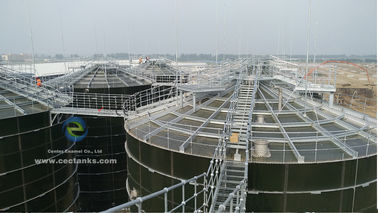 Utilisation de verre de qualité fondu dans des réservoirs en acier / réservoirs de traitement des eaux usées