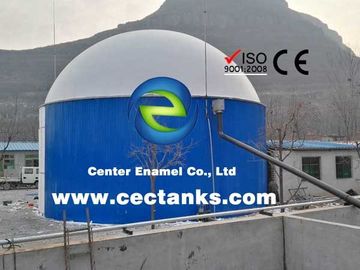 Réservoirs de grain en acier boulonné avec toit en aluminium couleur personnalisée
