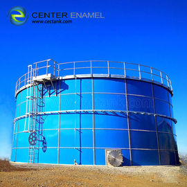 Réservoirs industriels de stockage d'eau en acier revêtus de verre pour usines de traitement des eaux usées