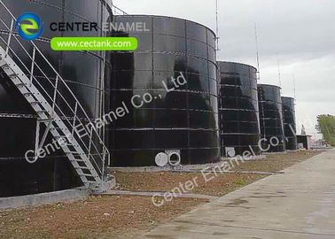 Récipients de stockage des eaux usées en verre fusionné à l' acier pour les usines de biogaz et de traitement des eaux usées
