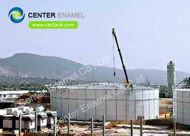 300 000 gallons de réservoirs de stockage de lixiviation en acier inoxydable boulonné avec toits en aluminium