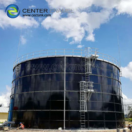 Réservoirs de stockage d' eaux usées industrielles, Réservoirs de stockage de biogaz en émail en porcelaine Vert foncé