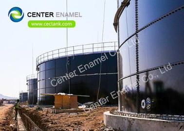 30000 gallons réservoirs industriels de liquide en acier vitré pour usine de traitement des eaux usées