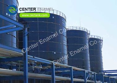 Réservoir de digestion anaérobie en acier recouvert de verre pour une grande usine de biogaz