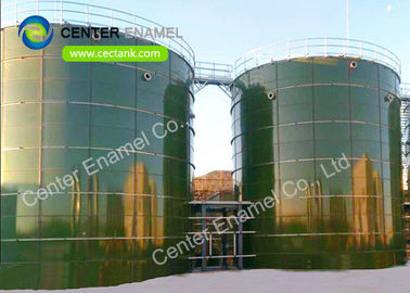 Réservoirs de stockage de liquide en acier à doublure de verre Réservoirs chimiques en acier boulonné