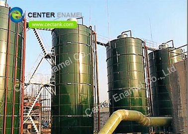 Réservoirs de stockage de boues en acier recouverts de verre pour les usines de traitement des eaux usées