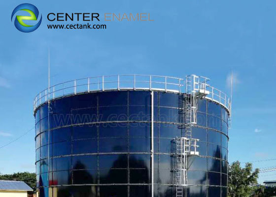 Réservoirs d'acier boulonné pour les installations de traitement des eaux usées au biogaz