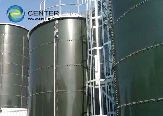 Réservoirs de fermentation des boues d'acier en verre fondu pour les projets de traitement des eaux usées