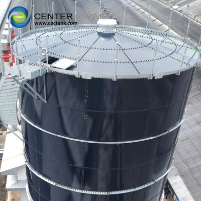 NSF ANSI 61 réservoirs de stockage en acier revêtus de verre potable pour le traitement des eaux usées municipales