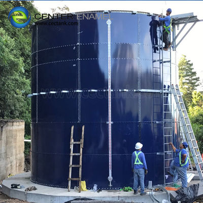 Des réservoirs enduits de verre émaillé pour le projet de traitement des déchets des décharges