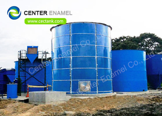 Réservoirs de stockage d'eaux usées industrielles de verre et d'acier Traitement et stockage des eaux usées