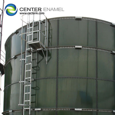 Réservoirs industriels d'eau en acier recouverts de verre pour les usines de traitement des eaux usées de Coco-Cola