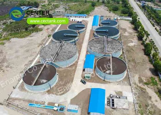 20000m3 réservoirs de stockage de lixiviation Projet de traitement des eaux usées urbaines