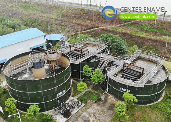 0.35mm revêtement réservoir de stockage de boues projet municipal de traitement des eaux usées