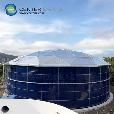 Projets en aluminium de traitement des eaux résiduaires du toit 20000m3 de dôme