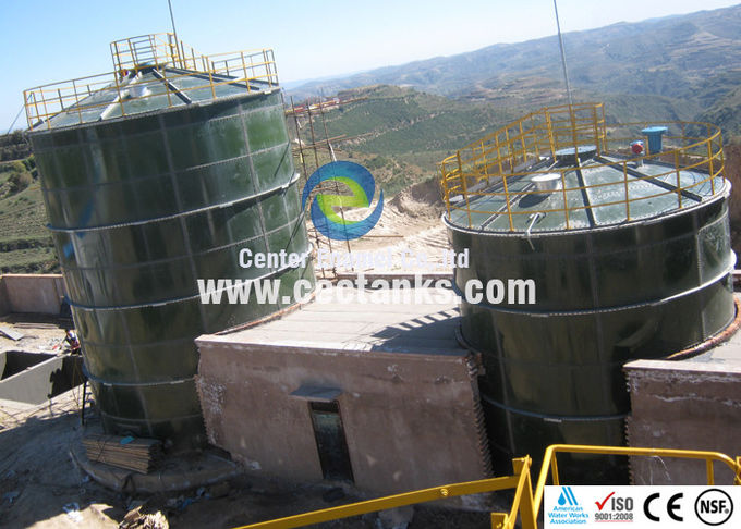 Récipients de stockage des eaux usées en verre fusionné à l' acier, réservoirs de traitement des eaux usées ISO 9001:2008 1