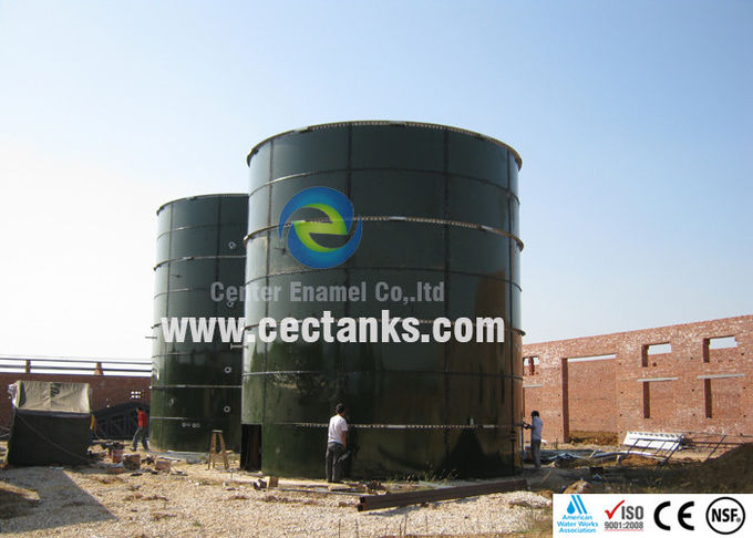 Réservoirs de stockage d'eau à double revêtement en verre pour l'agriculture marine / bioingénierie du poisson 1