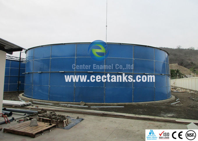 140, 000 Gallons réservoirs d'eau potable en verre revêtu avec 0,25 mm ~ 0,40 mm d'épaisseur de revêtement 0