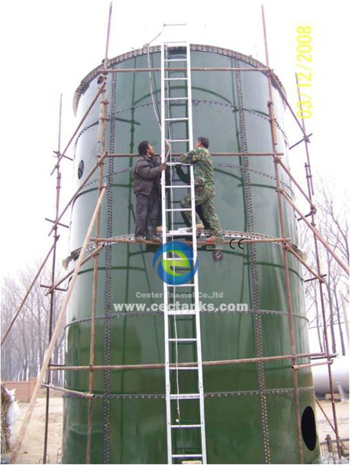 Usine de biogaz pour produire de l' électricité en verre fusionné avec des réservoirs en acier, qualité ART 310 1