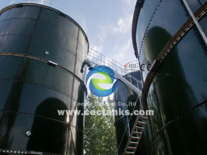 réservoirs de stockage de liquéfaction organique / non organique, réservoirs en acier boulonné résistant aux produits chimiques 1