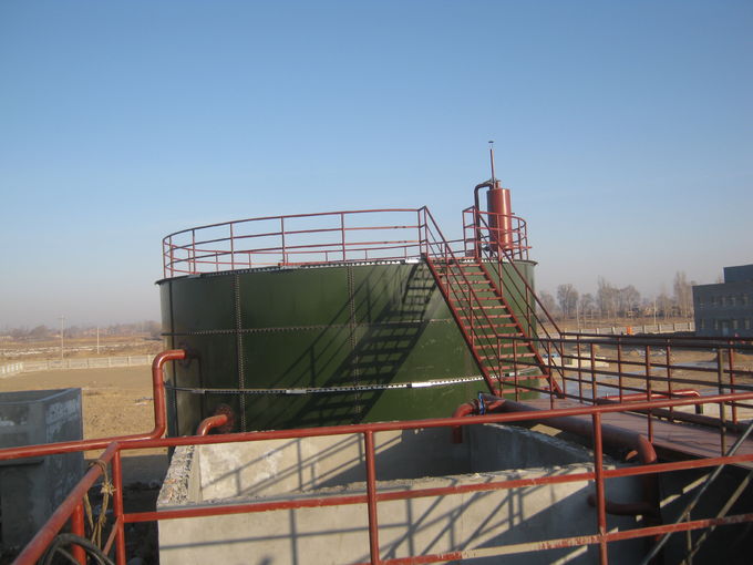 Réservoir de stockage de biogaz GLS pour le traitement de la digestion anaérobie avec un toit à double membrane ou un toit en émail 0