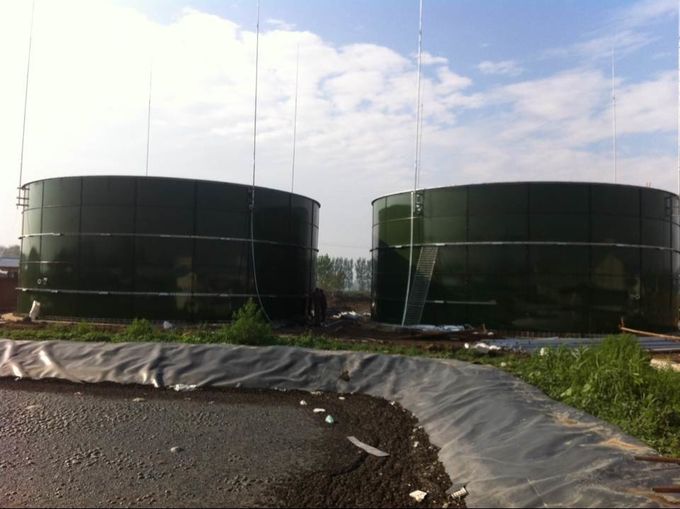 réservoirs de stockage de l'énergie biologique pour le traitement de la digestion anaérobie humide avec revêtement en aluminium 0
