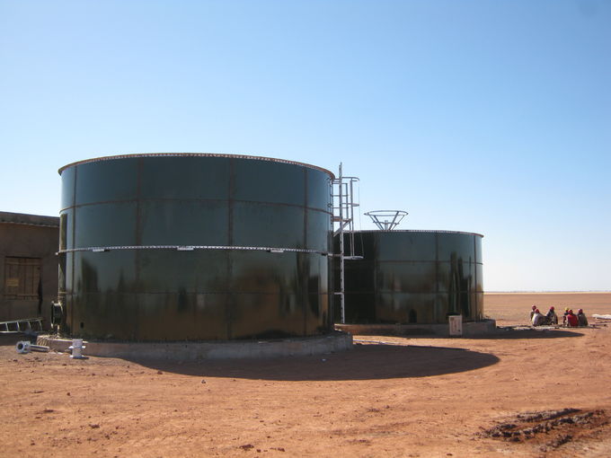 Réservoirs de stockage d'eaux usées enduits d'émail dans le traitement de l'eau par émail central 0
